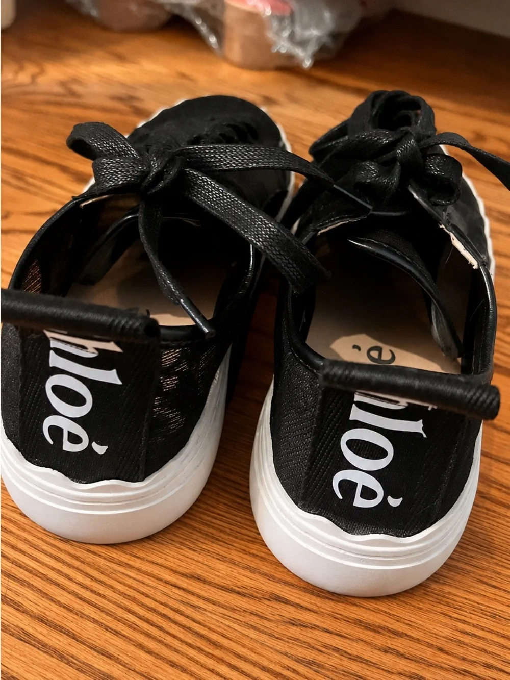 Black Women’s Casual Lace-Up Sneakers - Chic Style